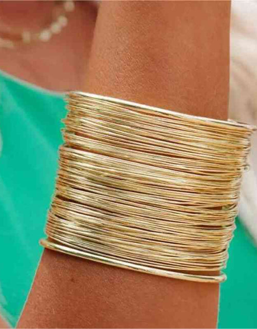 Load image into Gallery viewer, Alloy Layered Cuff Bracelet
