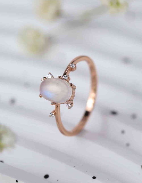 Load image into Gallery viewer, High Quality Natural Moonstone 925 Sterling Silver Ring
