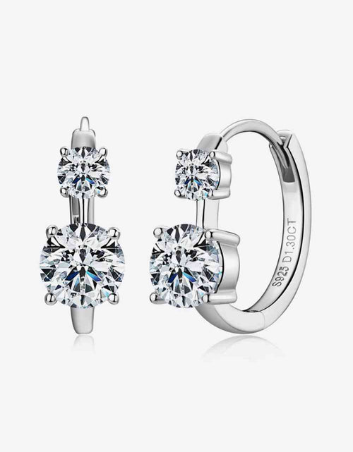 Load image into Gallery viewer, 1.3 Carat Moissanite 925 Sterling Silver Earrings
