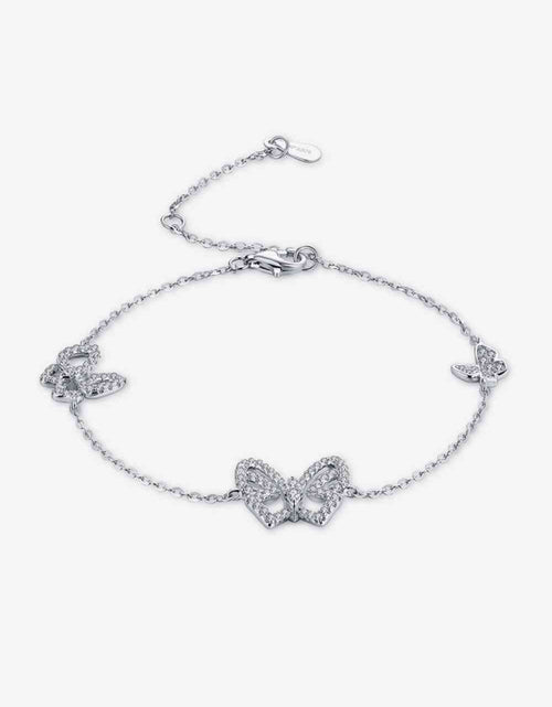 Load image into Gallery viewer, Moissanite Butterfly Shape Bracelet
