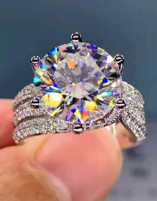 Load image into Gallery viewer, Adored 3 Carat Moissanite Three-Layer Ring
