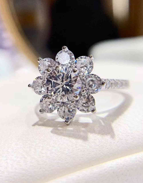 Load image into Gallery viewer, 1 Carat Moissanite Flower Ring
