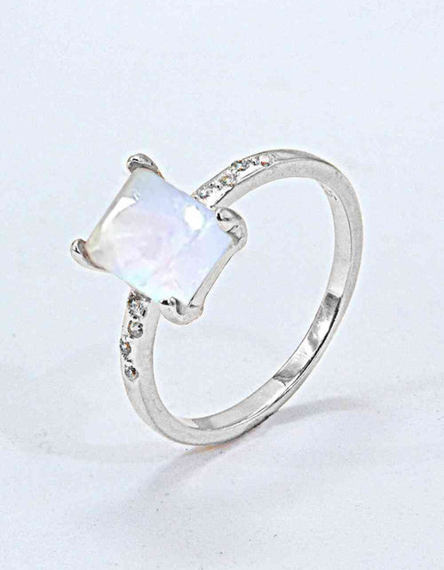 Load image into Gallery viewer, Square Moonstone Ring
