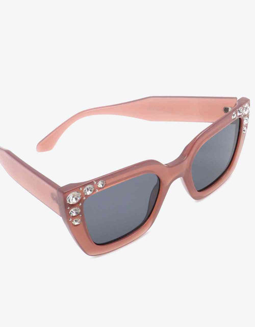 Load image into Gallery viewer, Inlaid Rhinestone Polycarbonate Sunglasses
