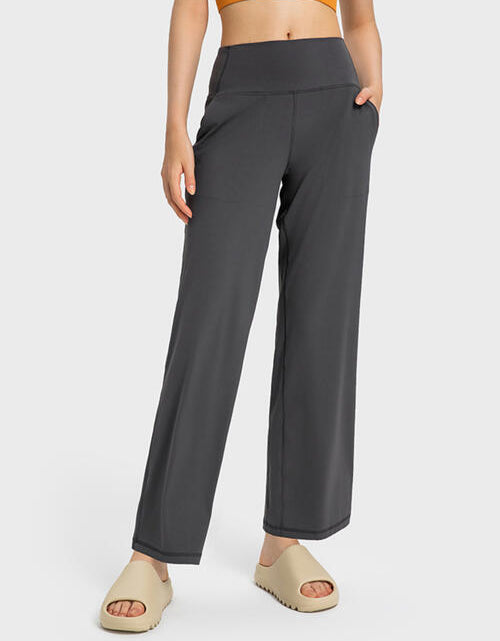 Load image into Gallery viewer, Wide Waistband Active Pants with Pockets
