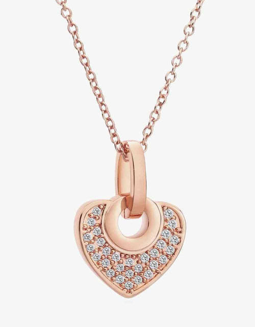 Load image into Gallery viewer, Crystal Heart Pendant Necklace
