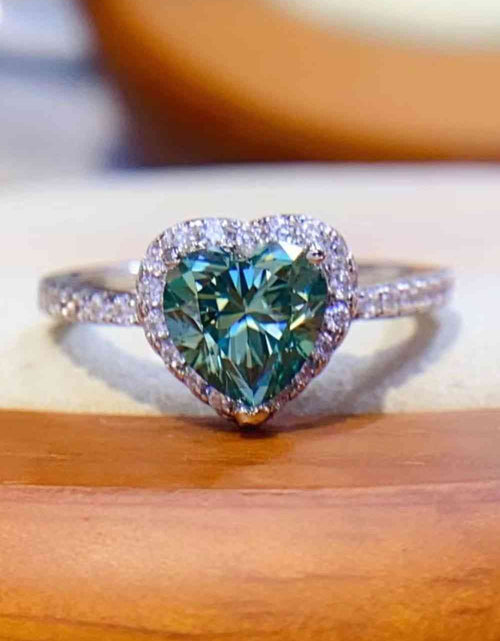 Load image into Gallery viewer, 1-Carat Moissanite Heart Ring
