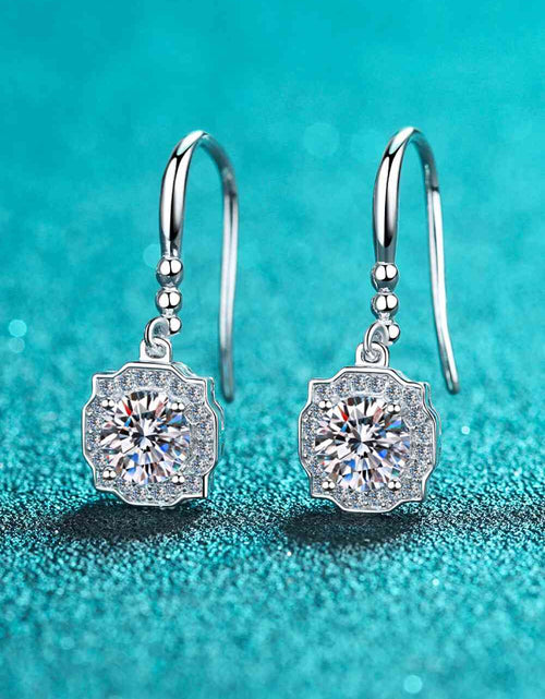 Load image into Gallery viewer, 925 Sterling Silver Moissanite Hook Earrings
