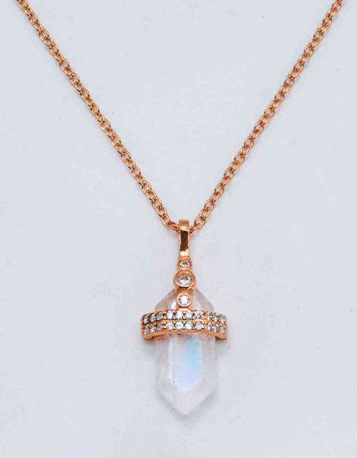 Load image into Gallery viewer, 925 Sterling Silver Moonstone Pendant Necklace
