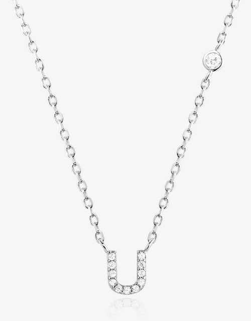 Load image into Gallery viewer, Q To U Zircon 925 Sterling Silver Necklace
