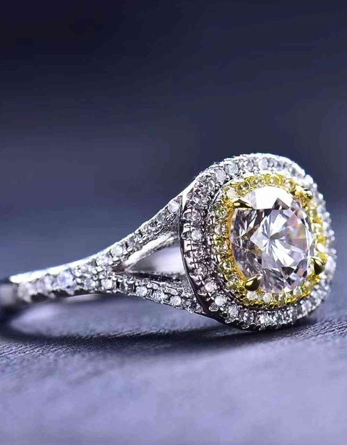 Load image into Gallery viewer, Two-Tone 1 Carat Moissanite Ring
