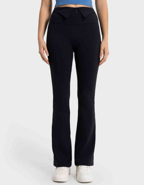 Load image into Gallery viewer, Wide Waistband Bootcut Sport Pants
