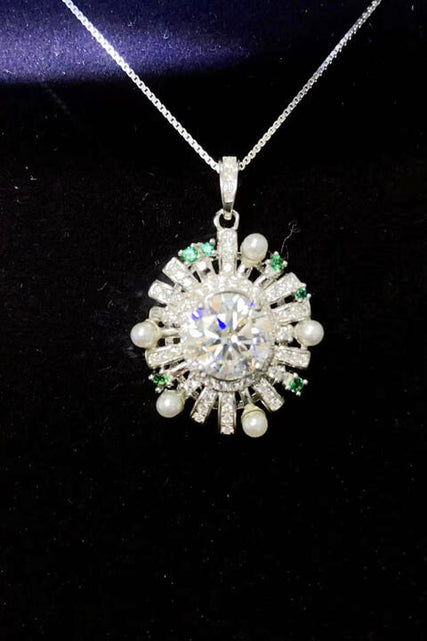 Load image into Gallery viewer, 2 Carat Moissanite 925 Sterling Silver Necklace
