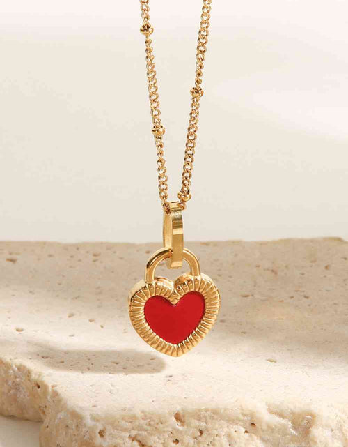 Load image into Gallery viewer, Stainless Steel Heart Pendant Necklace
