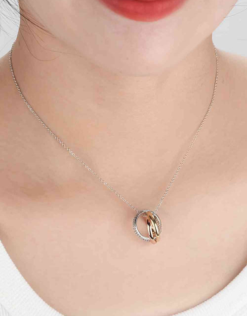 Load image into Gallery viewer, Cubic Zirconia Ring Pendant Necklace
