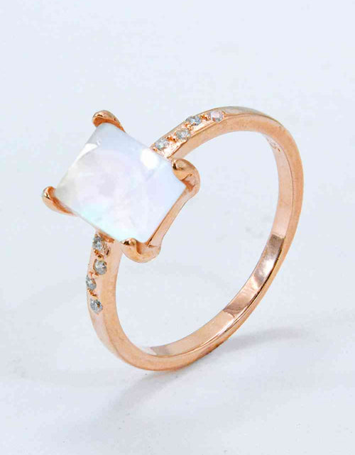 Load image into Gallery viewer, Square Moonstone Ring
