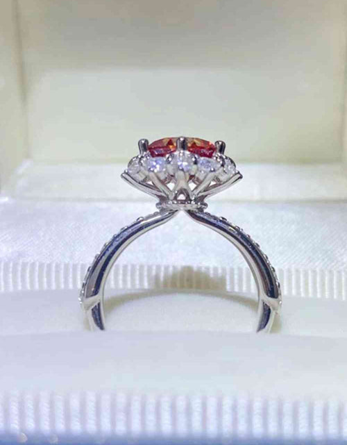 Load image into Gallery viewer, 2 Carat Moissanite 925 Sterling Silver Halo Ring
