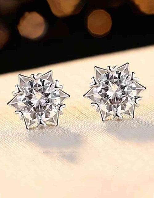 Load image into Gallery viewer, Stuck On You 4 Carat Moissanite Stud Earrings
