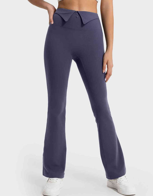 Load image into Gallery viewer, Wide Waistband Bootcut Sport Pants
