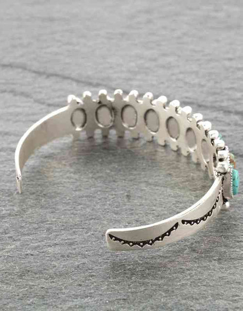 Load image into Gallery viewer, Turquoise Open Bracelet
