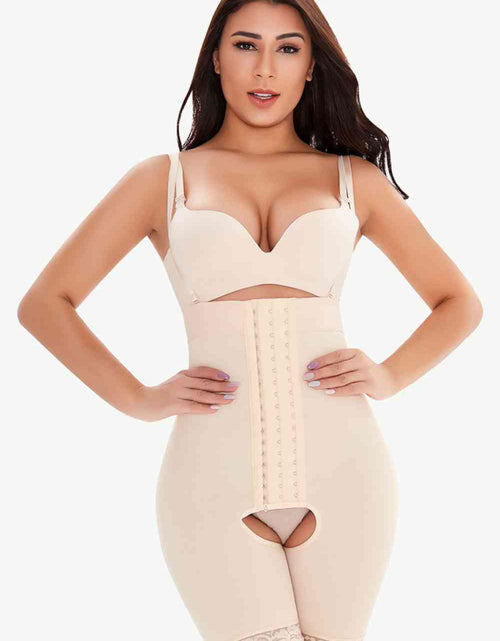 Load image into Gallery viewer, Full Size Hook-and-Eye Lace Trim Shaping Bodysuit
