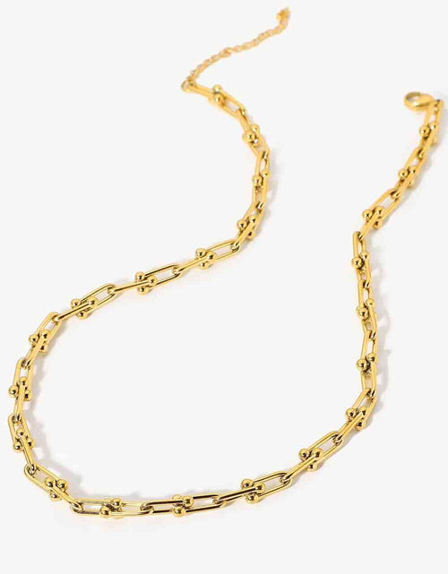 Load image into Gallery viewer, 18K Stainless Steel U-Shape Chain Necklace
