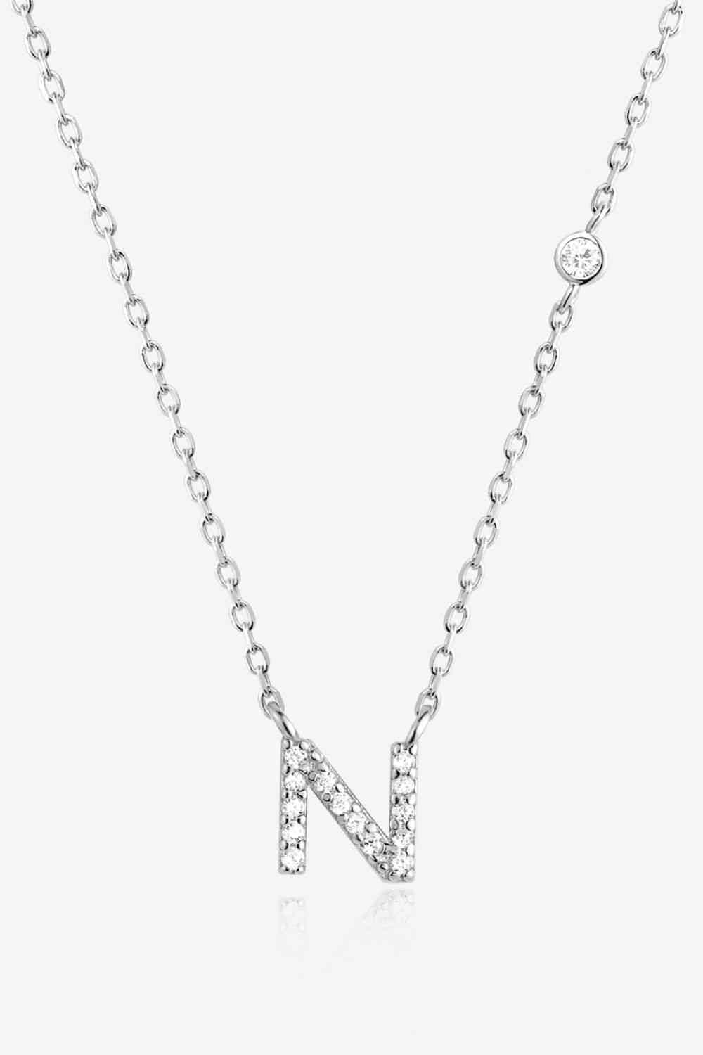 L To P Zircon 925 Sterling Silver Necklace