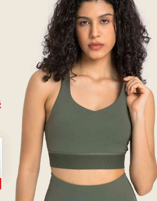 Load image into Gallery viewer, Feel Like Skin Racerback Halter Neck Sports Bra
