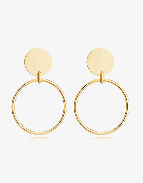 Load image into Gallery viewer, Gold-Plated Stainless Steel Drop Earrings
