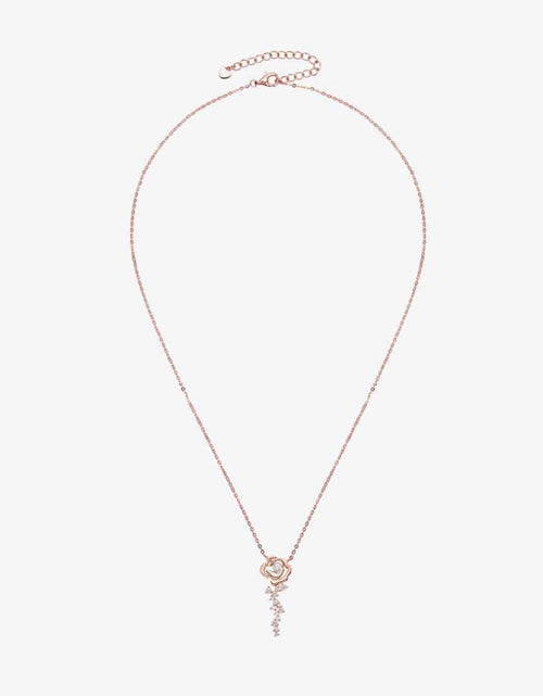 Load image into Gallery viewer, 925 Sterling Silver 18K Rose Gold-Plated Pendant Necklace
