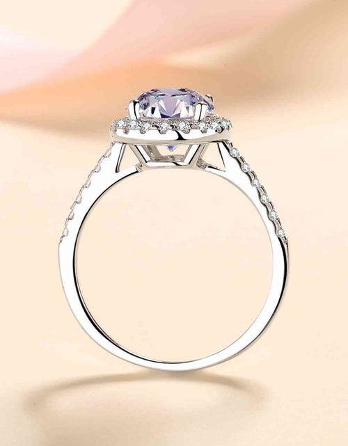 Load image into Gallery viewer, 2 Carat Moissanite 925 Sterling Silver Halo Ring
