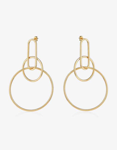 Load image into Gallery viewer, Speak For Yourself Link Hoop Earrings
