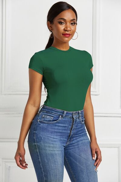 Load image into Gallery viewer, Round Neck Short Sleeve Bodysuit
