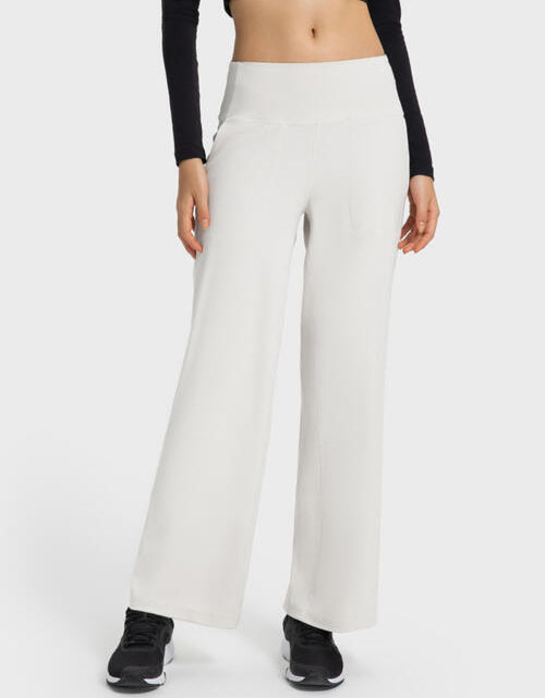 Load image into Gallery viewer, Wide Waistband Active Pants with Pockets
