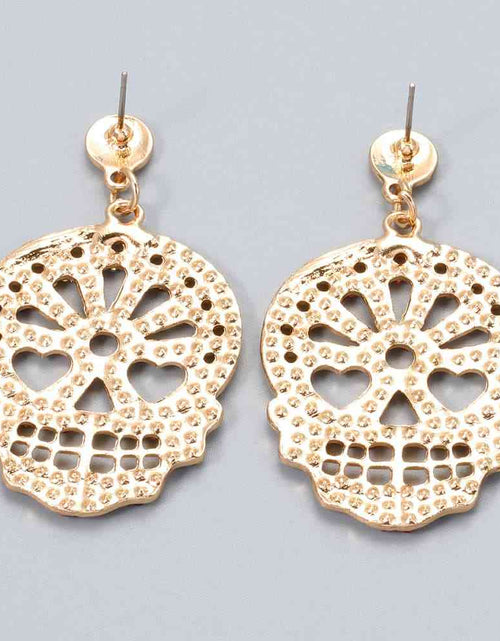 Load image into Gallery viewer, Skull Rhinestone Alloy Earrings
