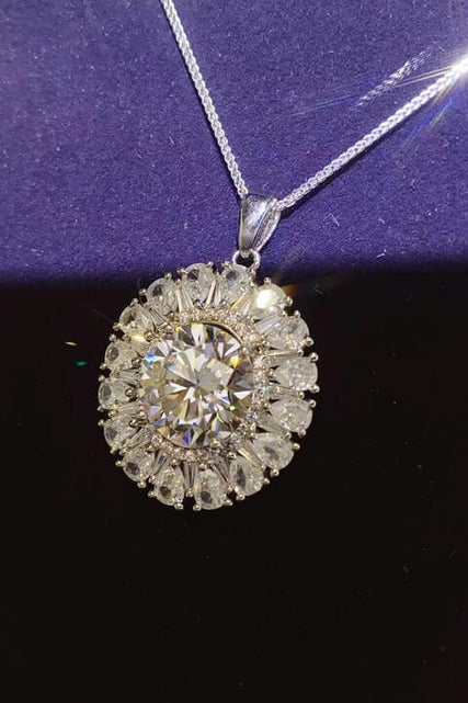 Load image into Gallery viewer, 5 Carat Moissanite 925 Sterling Silver Necklace
