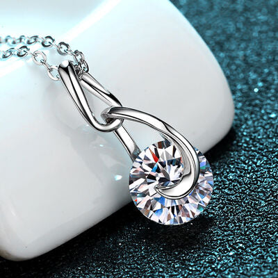 Load image into Gallery viewer, 2 Carat Moissanite 925 Sterling Silver Necklace
