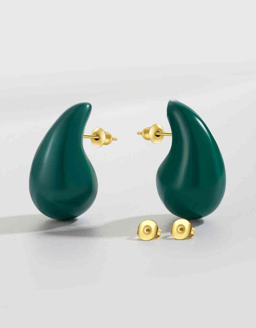 Load image into Gallery viewer, Big Size Water Drop Brass Earrings
