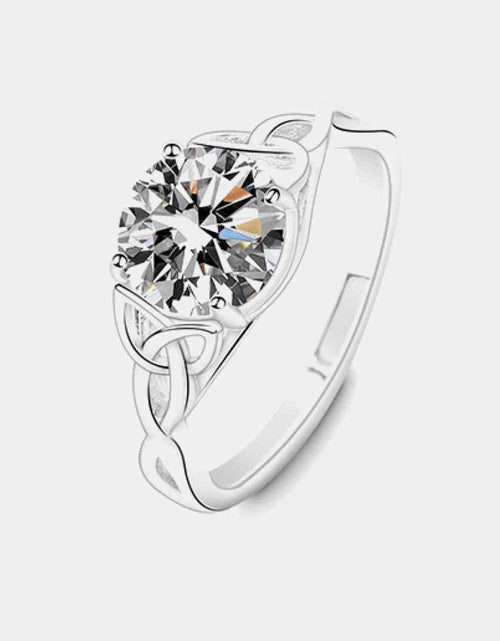 Load image into Gallery viewer, 2 Carat Moissanite 925 Sterling Silver Ring
