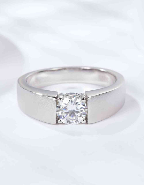 Load image into Gallery viewer, 925 Sterling Silver I Carat Moissanite Ring
