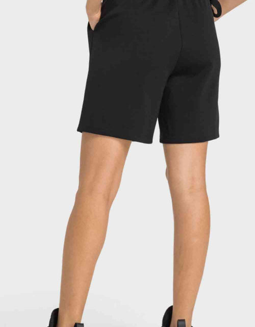 Load image into Gallery viewer, Drawstring Elastic Waist Sports Bermuda Shorts
