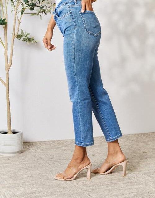 Load image into Gallery viewer, BAYEAS Full Size High Waist Straight Jeans
