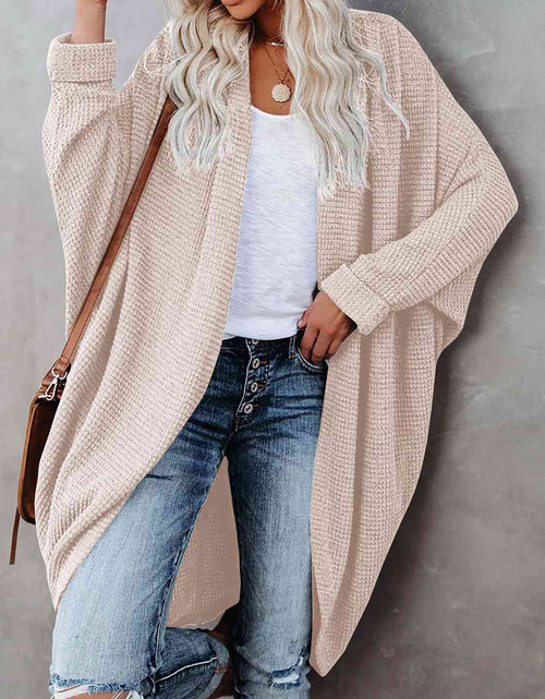 Load image into Gallery viewer, Open Front Long Sleeve Cardigan
