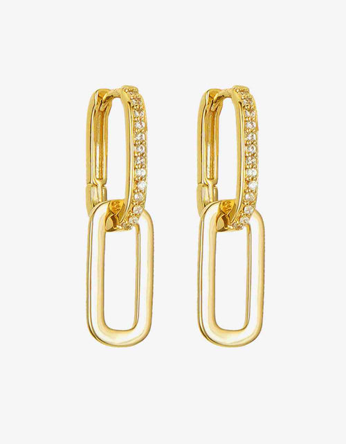 Load image into Gallery viewer, Cubic Zirconia Link Earrings
