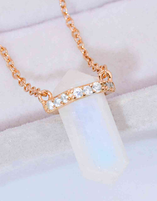 Load image into Gallery viewer, Natural Moonstone Chain-Link Necklace
