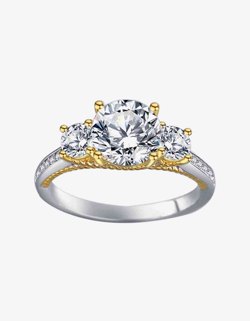 Load image into Gallery viewer, 2 Carat Moissanite Contrast Ring
