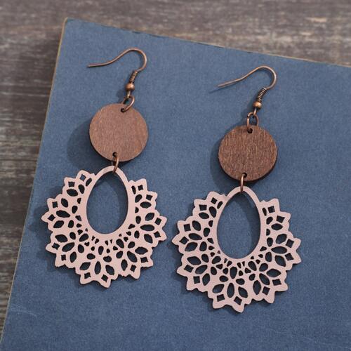 Load image into Gallery viewer, Geometric Cutout Dangle Earrings
