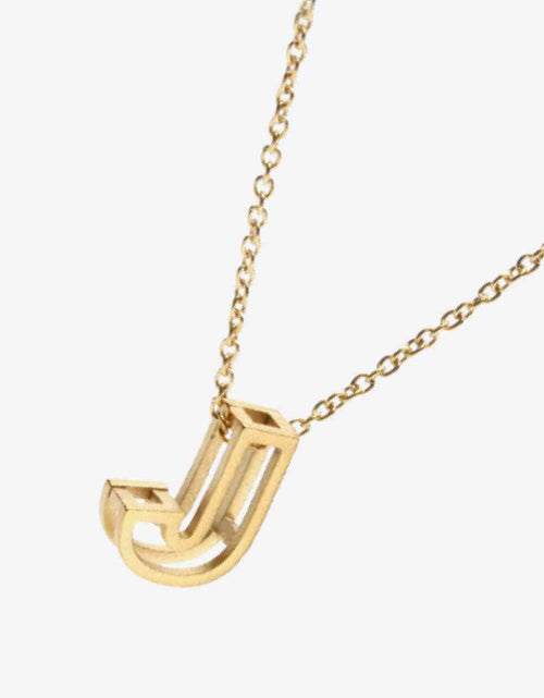 Load image into Gallery viewer, A to J Letter Pendant Nekclace
