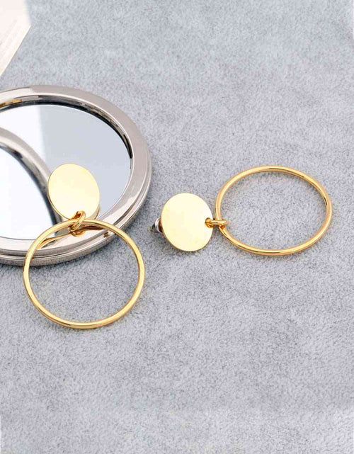 Load image into Gallery viewer, Gold-Plated Stainless Steel Drop Earrings
