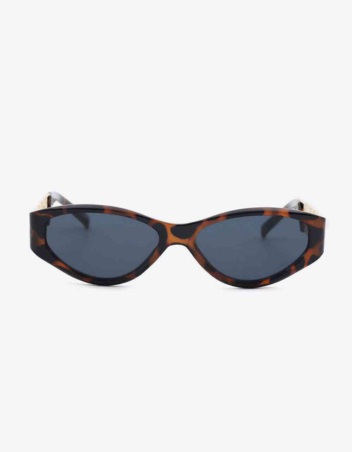 Load image into Gallery viewer, Chain Detail Temple Cat Eye Sunglasses
